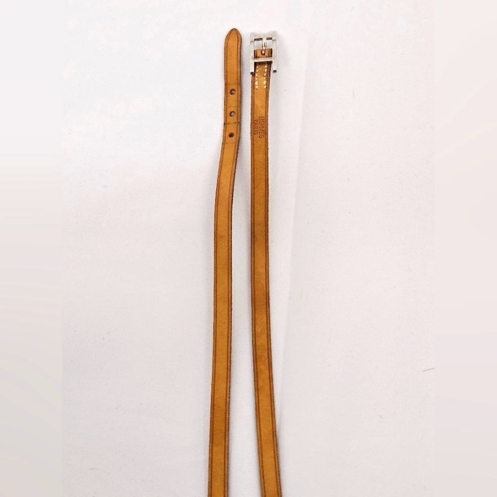 Hermes Calfskin Leather Palladium Hapi 3 Wrap Bracelet - Picture 8 of 11